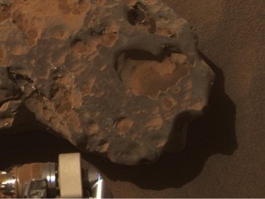 Meteorito en Marte examinado por el Rover Opportunity de la NASA Meteorito sobre la superficie de Marte
